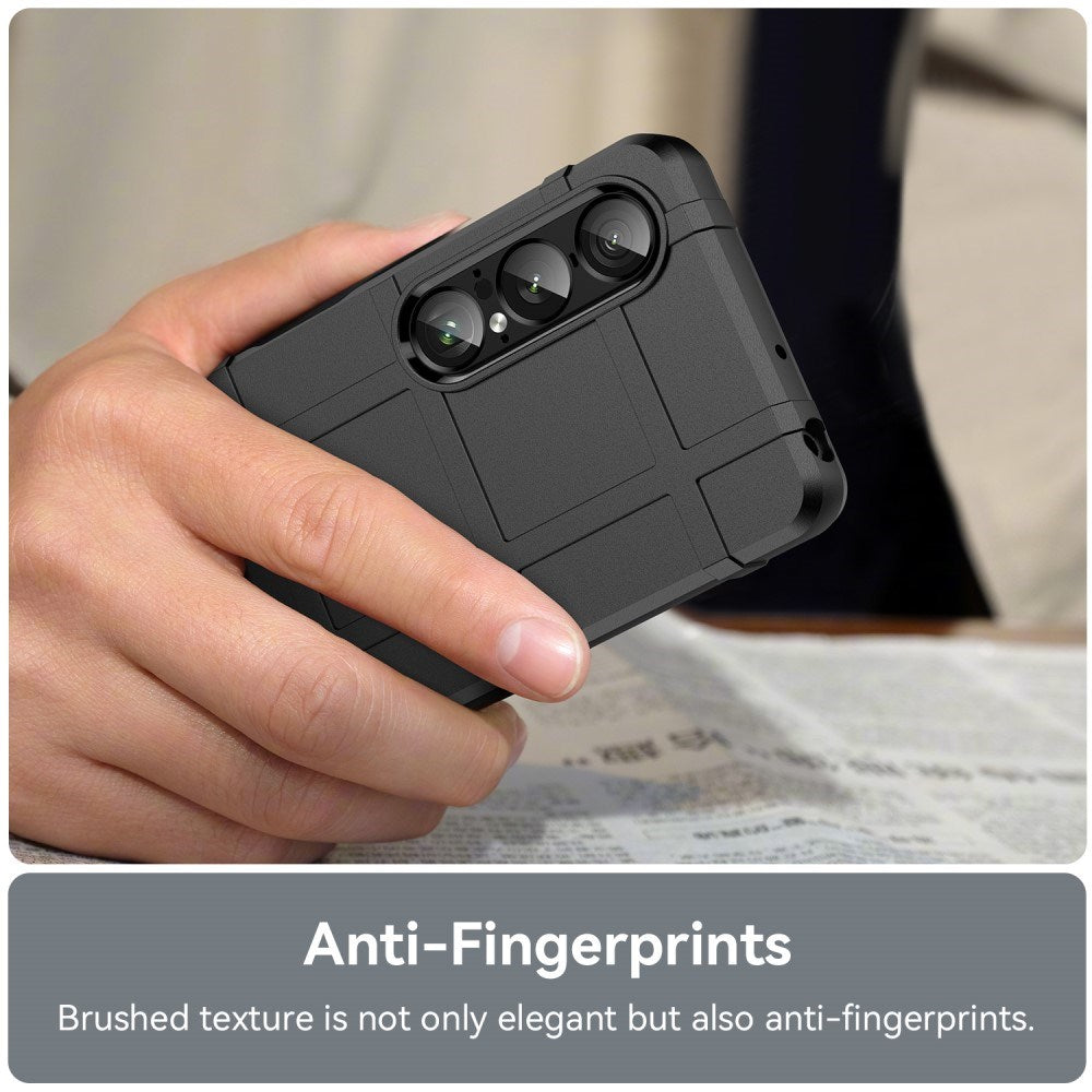 EIDERWOOD Sony Xperia 1 VII Rugged Shield Håndverker Deksel - Svart