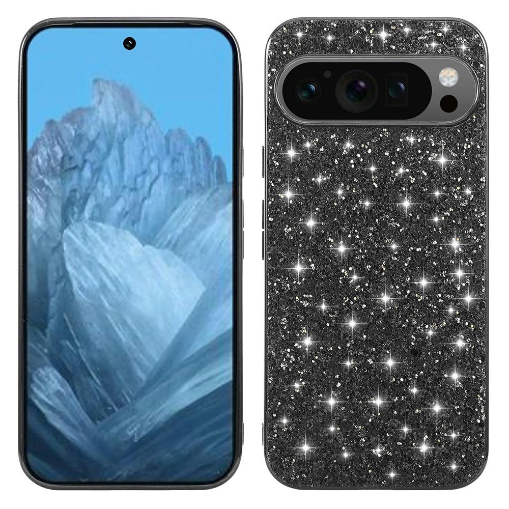 EIDERWOOD Google Pixel 10 Pro XL Glitter Deksel - Svart