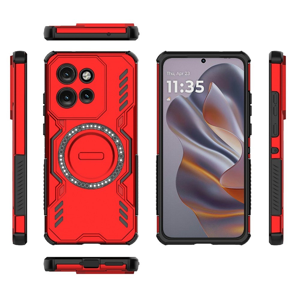 Motorola Edge 60 Neo / Edge 50 Neo / ThinkPhone 25 EIDERWOOD Håndverker Deksel – MagSafe Kompatibelt – Rød