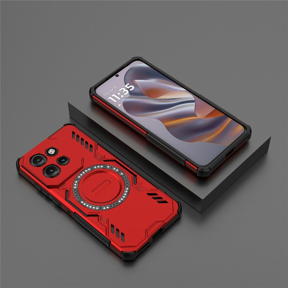 Motorola Edge 60 Neo / Edge 50 Neo / ThinkPhone 25 EIDERWOOD Håndverker Deksel – MagSafe Kompatibelt – Rød