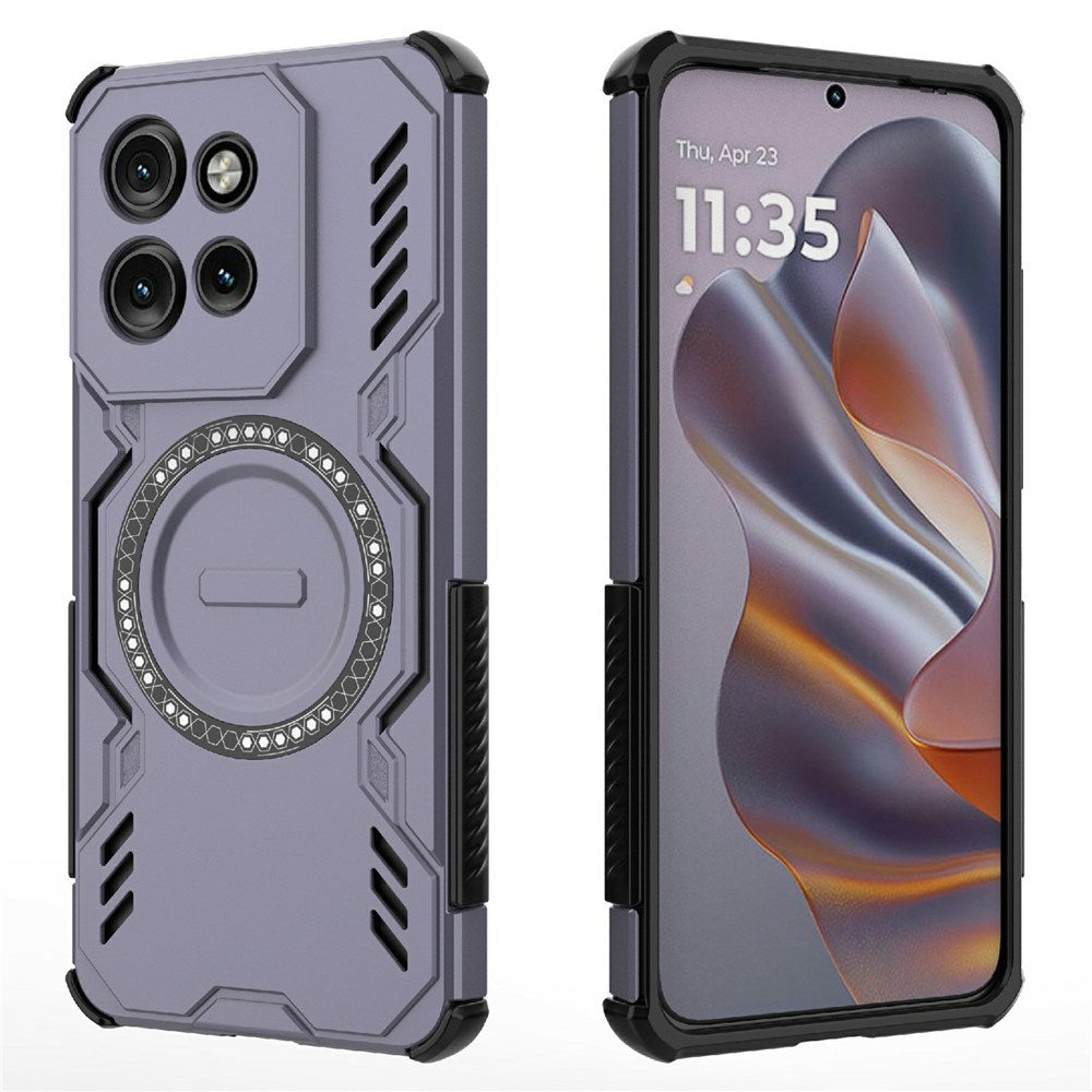 Motorola Edge 60 Neo / Edge 50 Neo / ThinkPhone 25 EIDERWOOD Håndverker Deksel – MagSafe Kompatibelt – Lilla