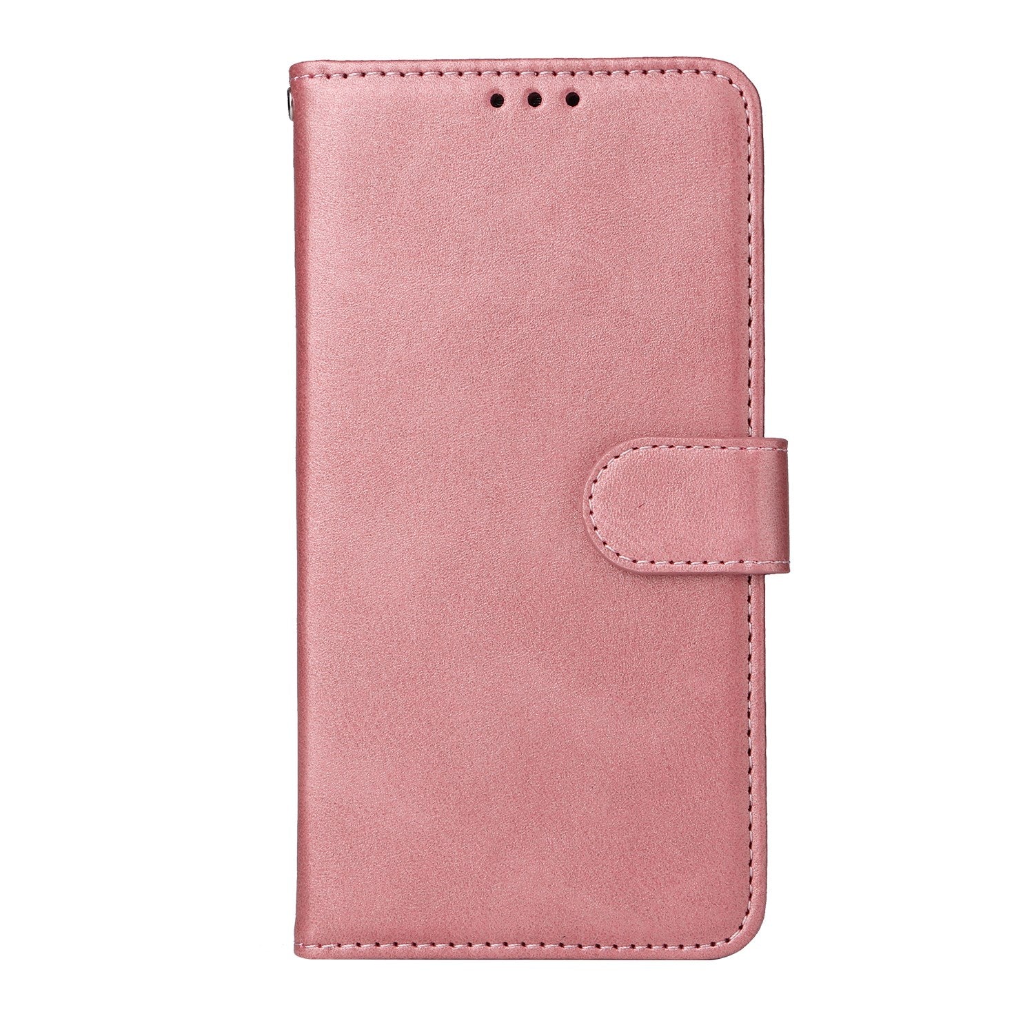EIDERWOOD iPhone 17 Kunstskinn Flip Deksel med Lommebok & Stropp – Rosa