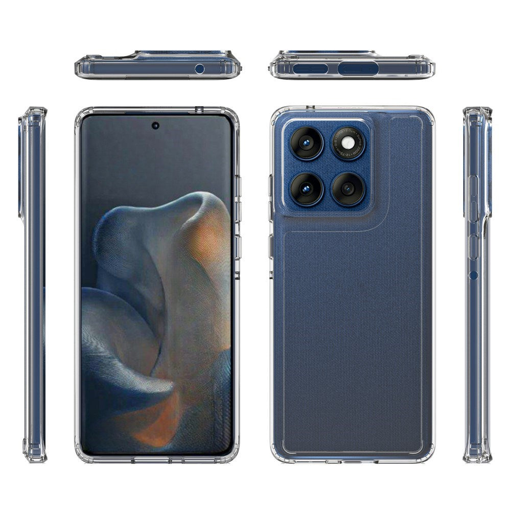 EIDERWOOD Motorola Edge 60 / Edge 60 Fusion Hybrid Plast Deksel - Gjennomsiktig