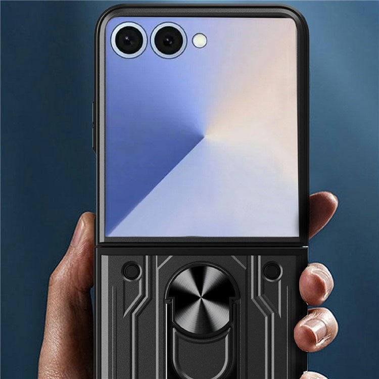 EIDERWOOD Samsung Galaxy Z Flip7 Hybrid Håndverker Deksel m. Kickstand - Svart