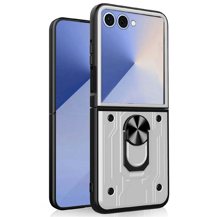 EIDERWOOD Samsung Galaxy Z Flip7 Hybrid Håndverker Deksel m. Kickstand - Hvit