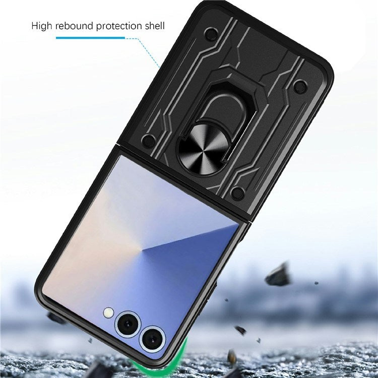 EIDERWOOD Samsung Galaxy Z Flip7 Hybrid Håndverker Deksel m. Kickstand - Grå