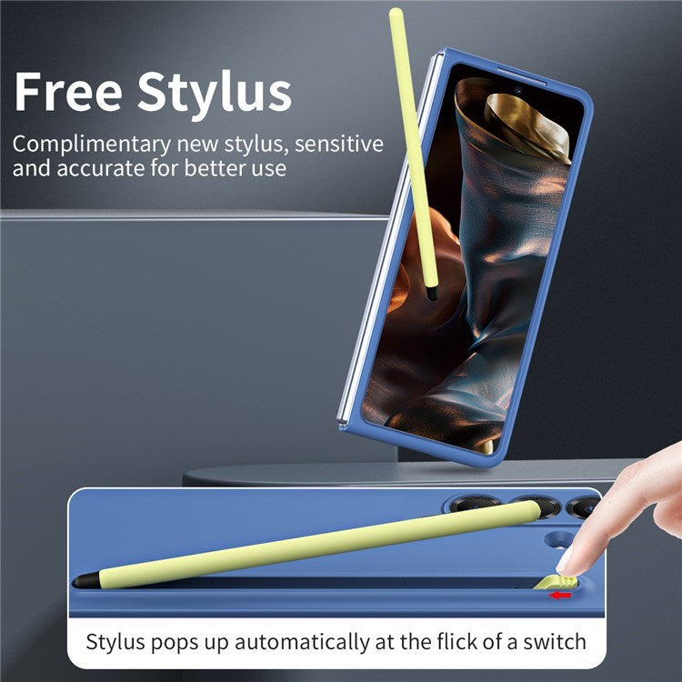 EIDERWOOD Samsung Galaxy Z Fold7 Hard Plast Deksel m. Stylus - Blå
