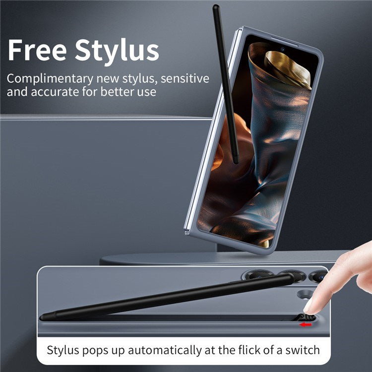 EIDERWOOD Samsung Galaxy Z Fold7 Hard Plast Deksel m. Stylus - Mørkegrå