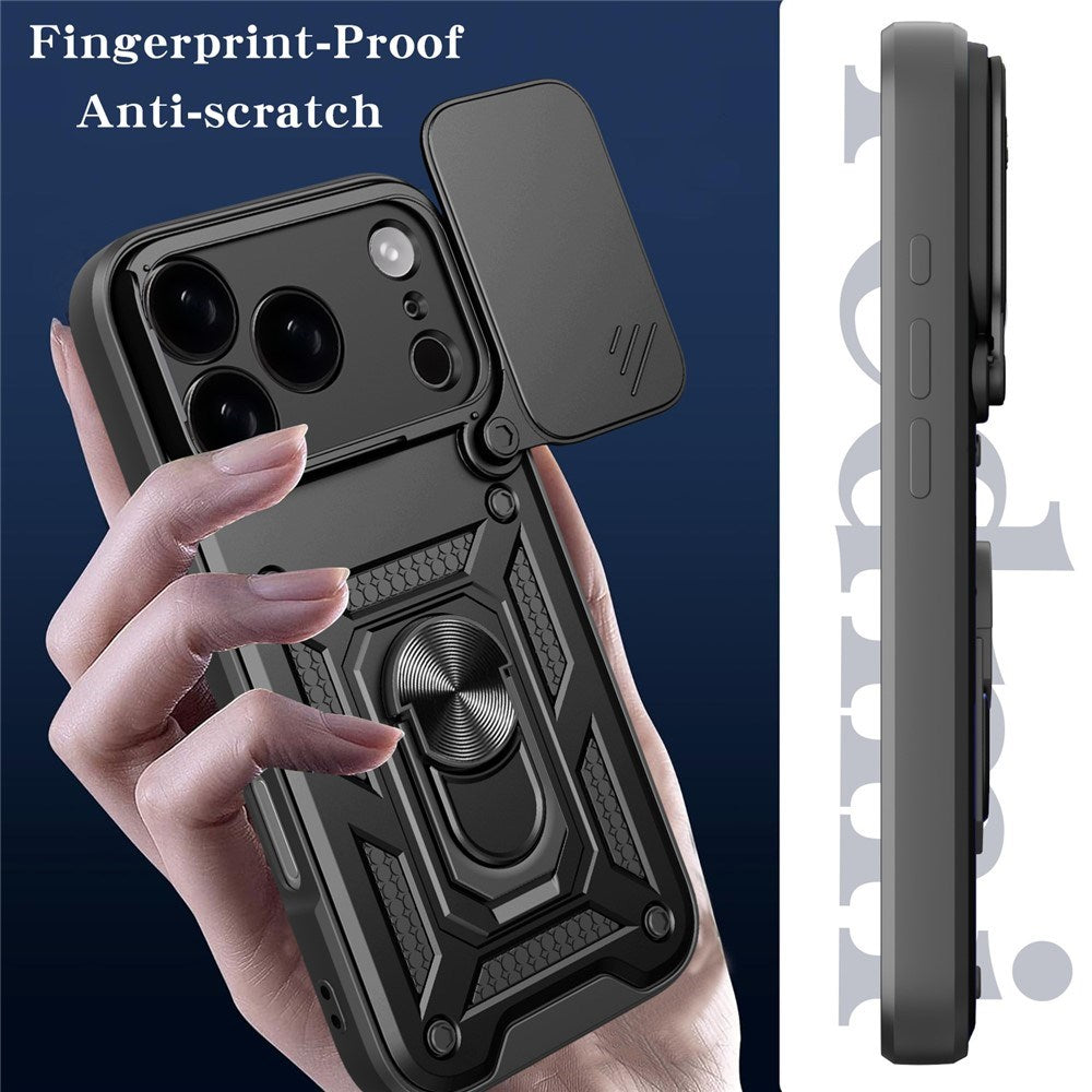 EIDERWOOD iPhone 17 Pro Max Hybrid Håndverker Deksel m. Kickstand & Cam Slider - Rosegull