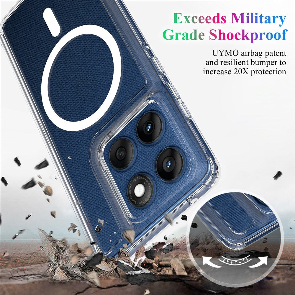 EIDERWOOD Motorola Edge 60s / Edge 60 Fusion / Edge 60 MagSafe-deksel - Gjennomsiktig