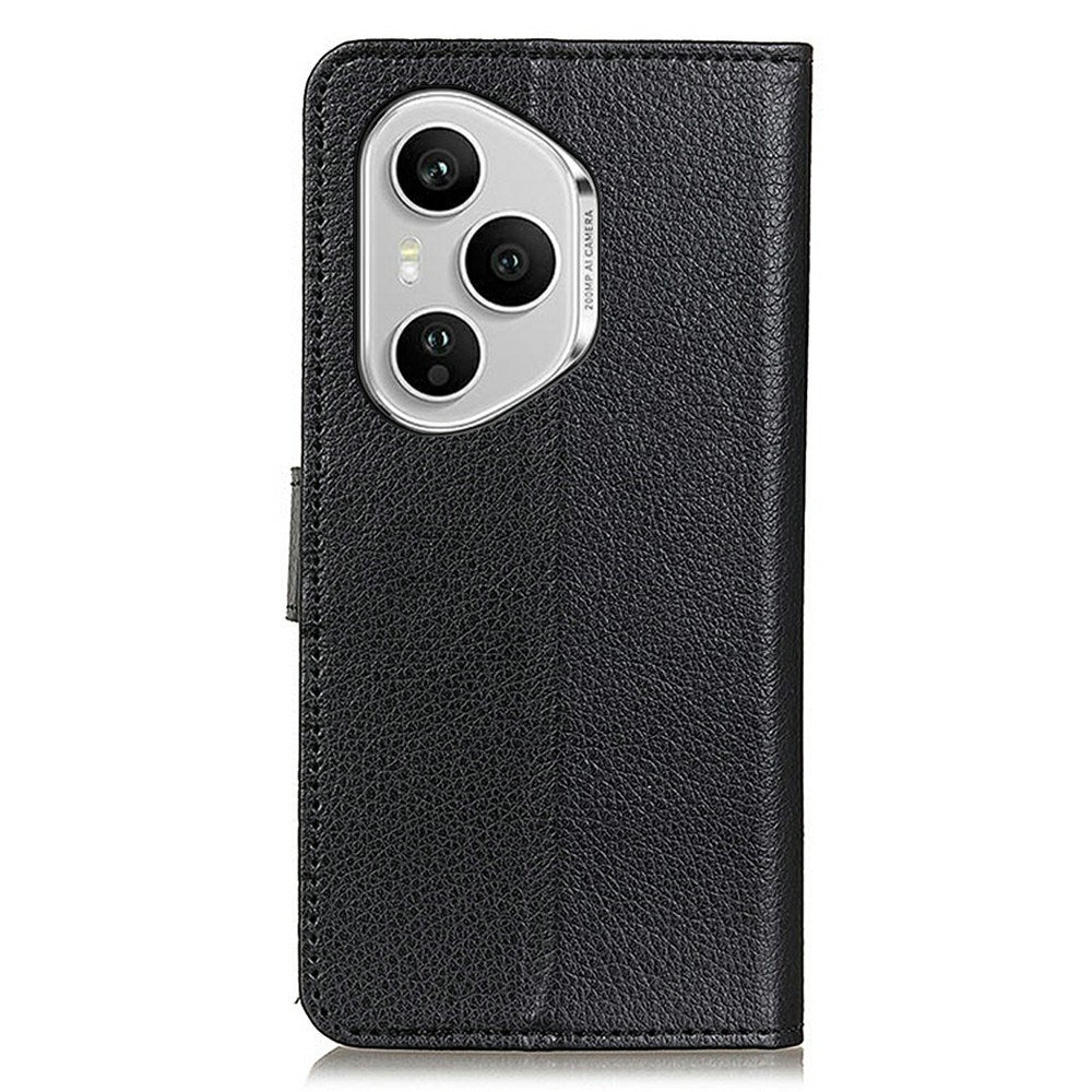 EIDERWOOD Honor 400 Pro Kunstskinn Flip Deksel m. Kortholder & Ståfunksjon - Svart