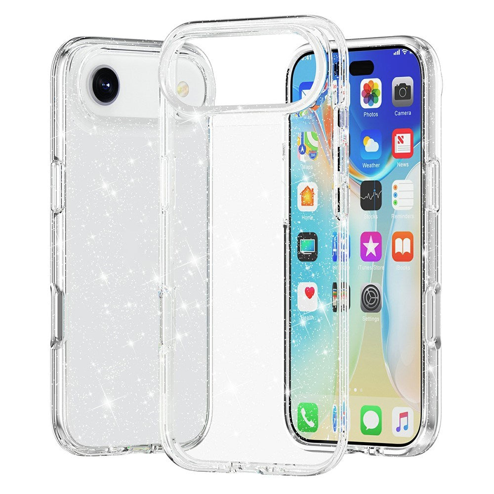 EIDERWOOD iPhone Air Hybrid Plast Deksel - Hvit Glitter