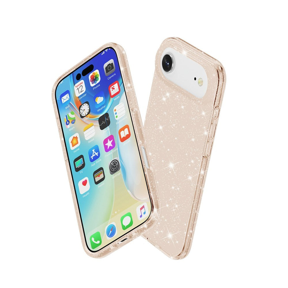 EIDERWOOD iPhone Air Hybrid Plast Deksel - Gull Glitter