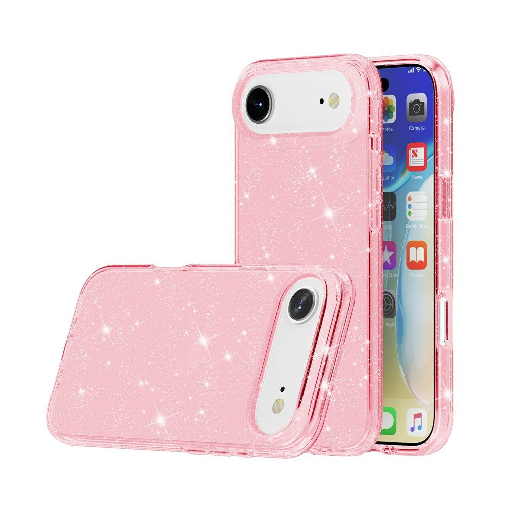 EIDERWOOD iPhone Air Hybrid Plast Deksel - Rosa Glitter