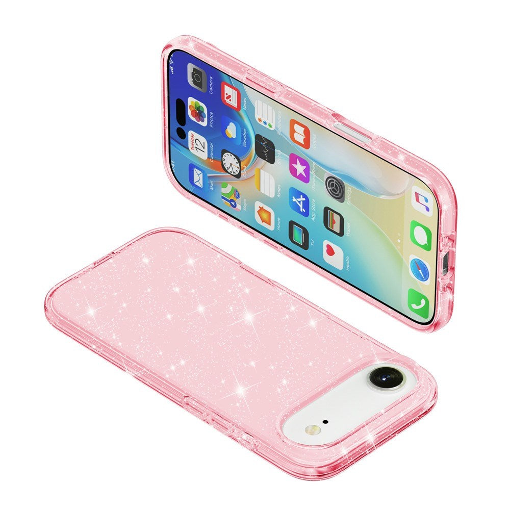 EIDERWOOD iPhone Air Hybrid Plast Deksel - Rosa Glitter