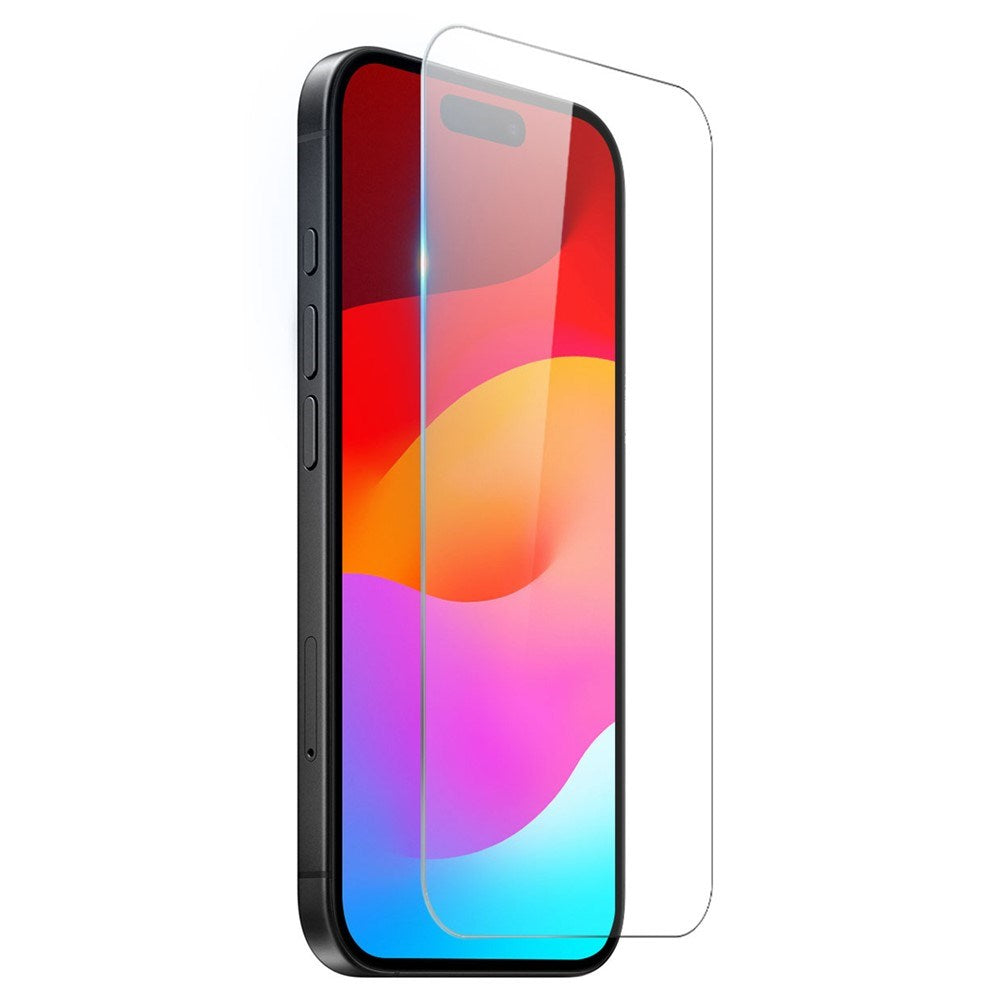 NORTHJO iPhone 17 3-i-1 Beskyttelsessett m. Fleksibelt Plast Deksel / Herdet Skjermbeskyttelsesglass / Kameralinsebeskytterglass - Gjennomsiktig