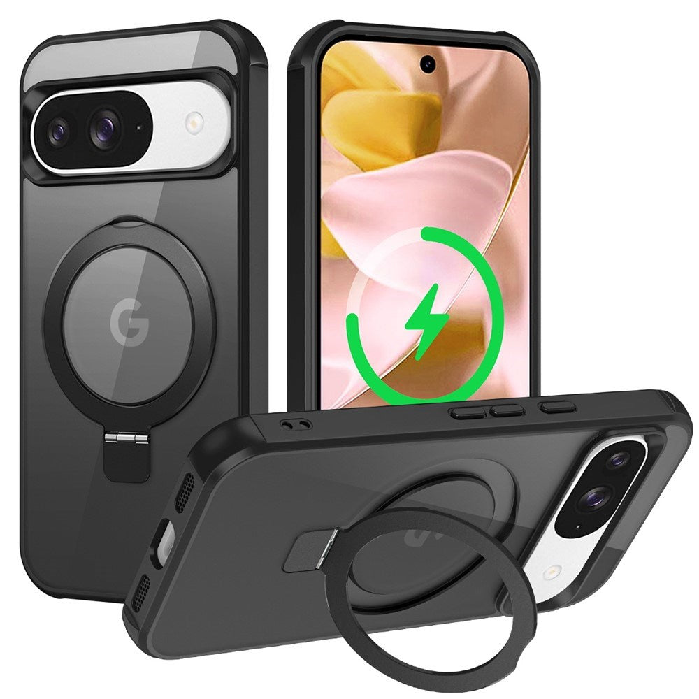 EIDERWOOD Google Pixel 10 / 10 Pro / 9 / 9 Pro Hybrid Deksel med Kickstand - MagSafe Kompatibel - Svart