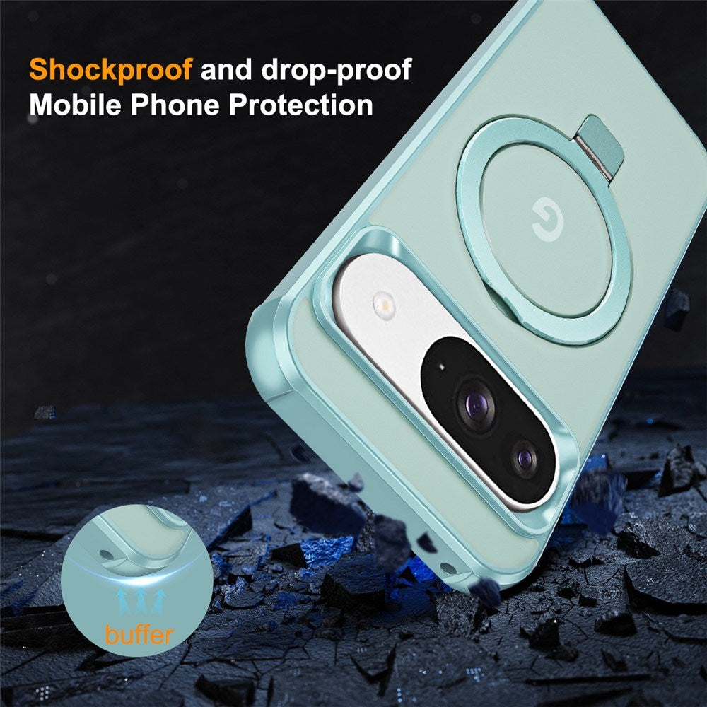 EIDERWOOD Google Pixel 10 / 10 Pro / 9 / 9 Pro Hybrid Deksel med Kickstand - MagSafe Kompatibel - Lys Blå