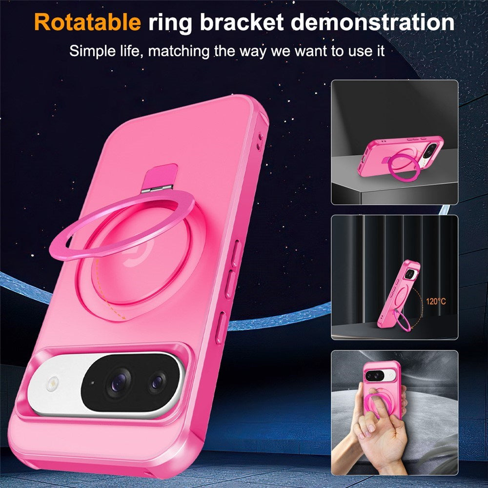 EIDERWOOD Google Pixel 10 / 10 Pro / 9 / 9 Pro Hybrid Deksel med Kickstand - MagSafe Kompatibel - Pink