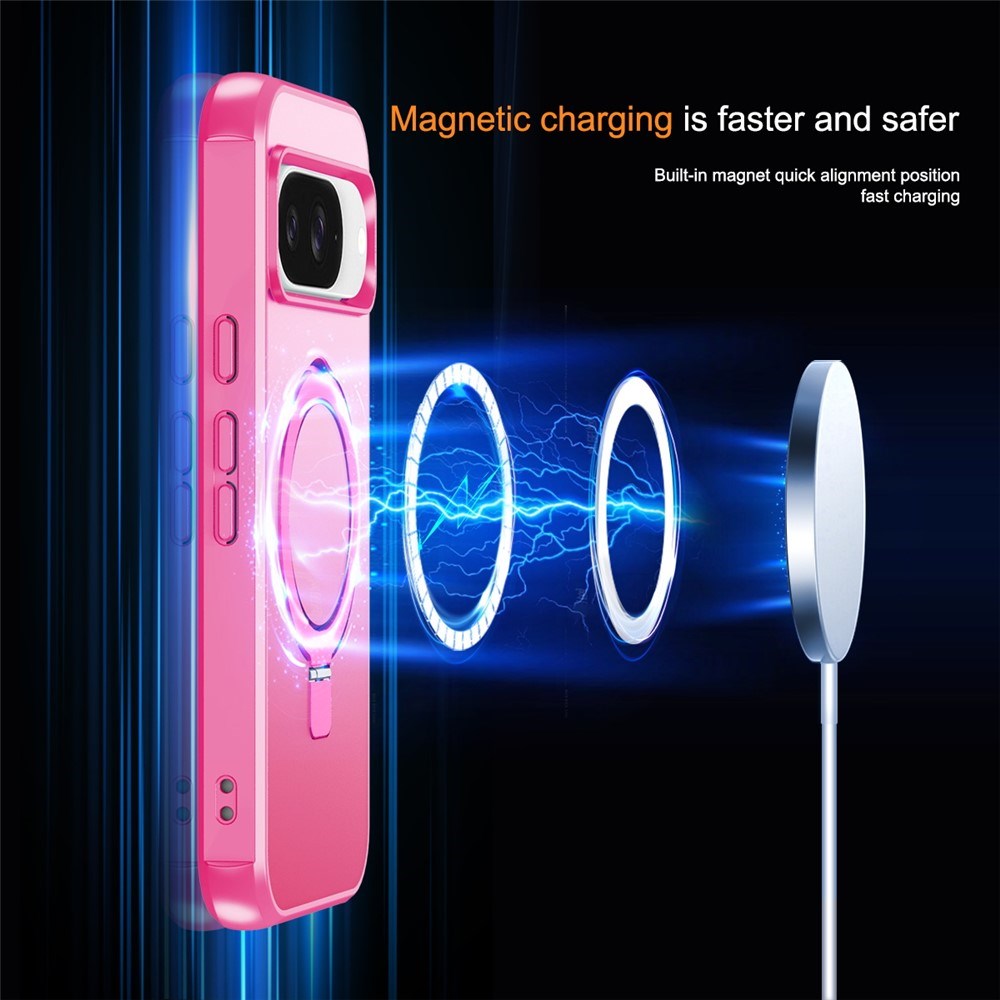 EIDERWOOD Google Pixel 10 / 10 Pro / 9 / 9 Pro Hybrid Deksel med Kickstand - MagSafe Kompatibel - Pink