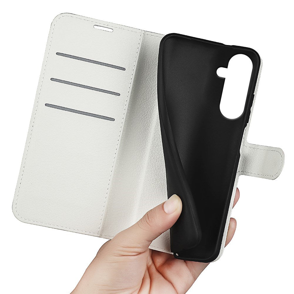 EIDERWOOD Samsung Galaxy A17 (5G) Litchi Kunstskinn Flip Deksel med Lommebok - Hvit