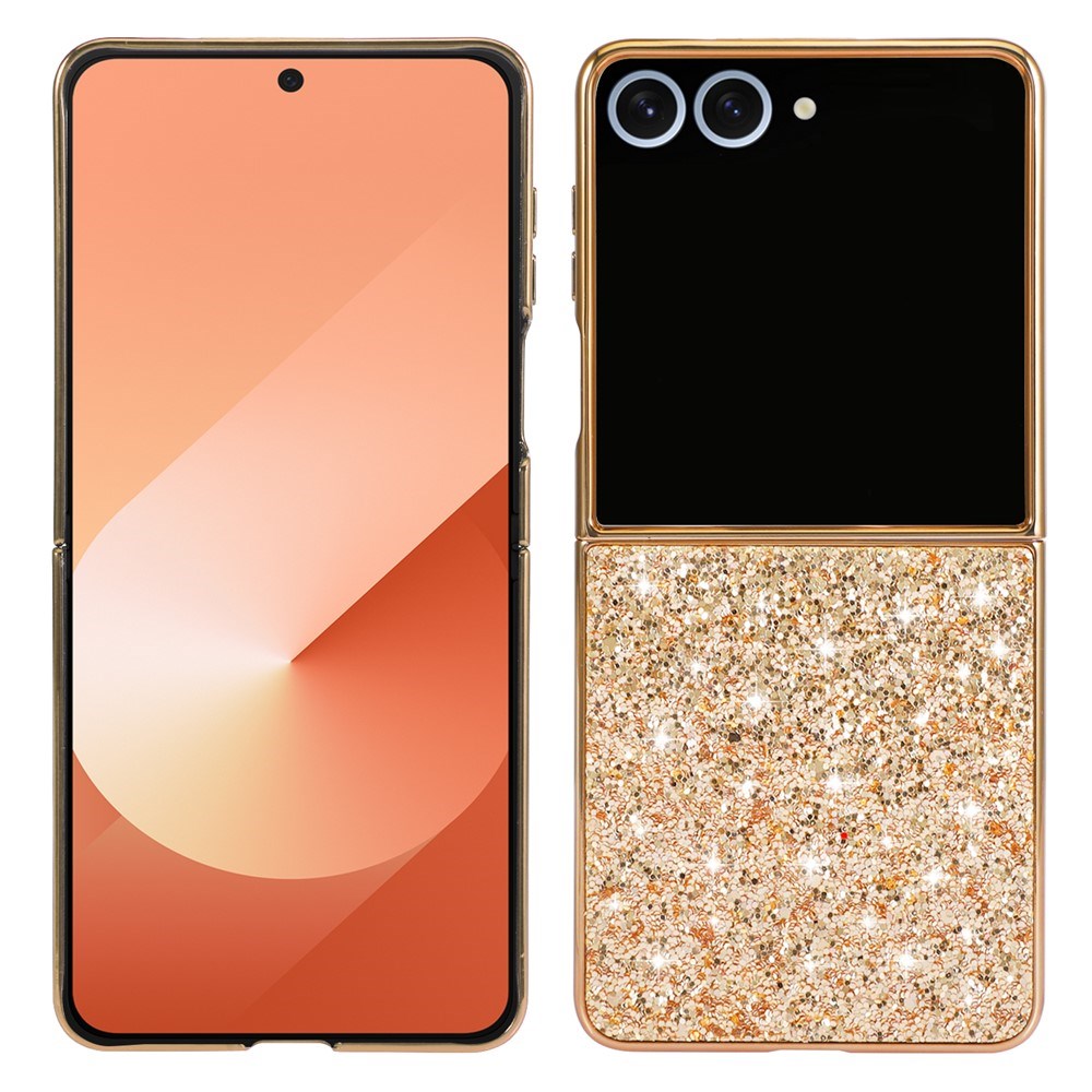EIDERWOOD Samsung Galaxy Z Flip7 Glitter Deksel - Gull
