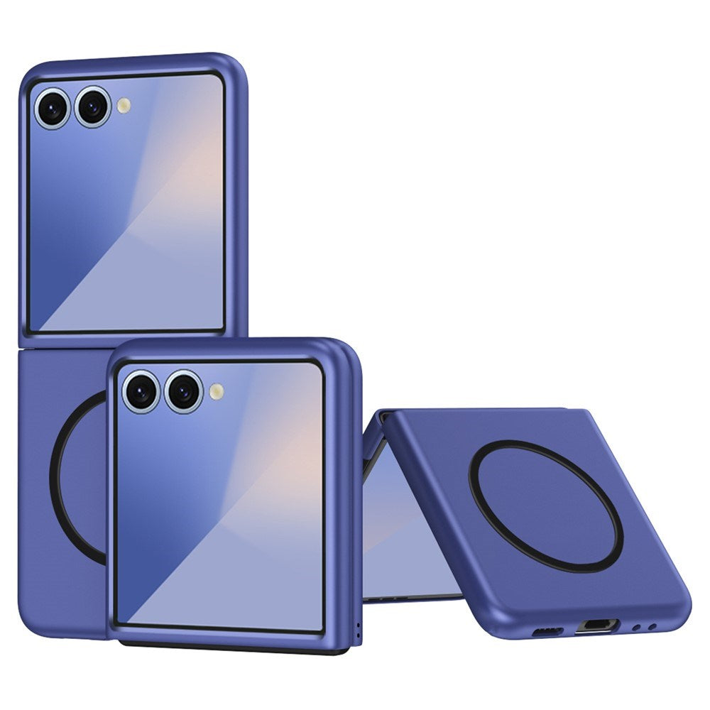 EIDERWOOD Samsung Galaxy Z Flip7 Matt Hardt Plast Deksel - MagSafe Kompatibel - Blå