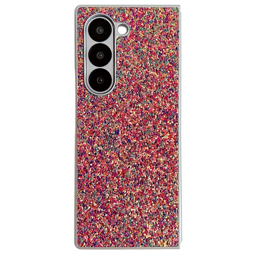EIDERWOOD Samsung Galaxy Z Fold7 Glitter Deksel - Rød