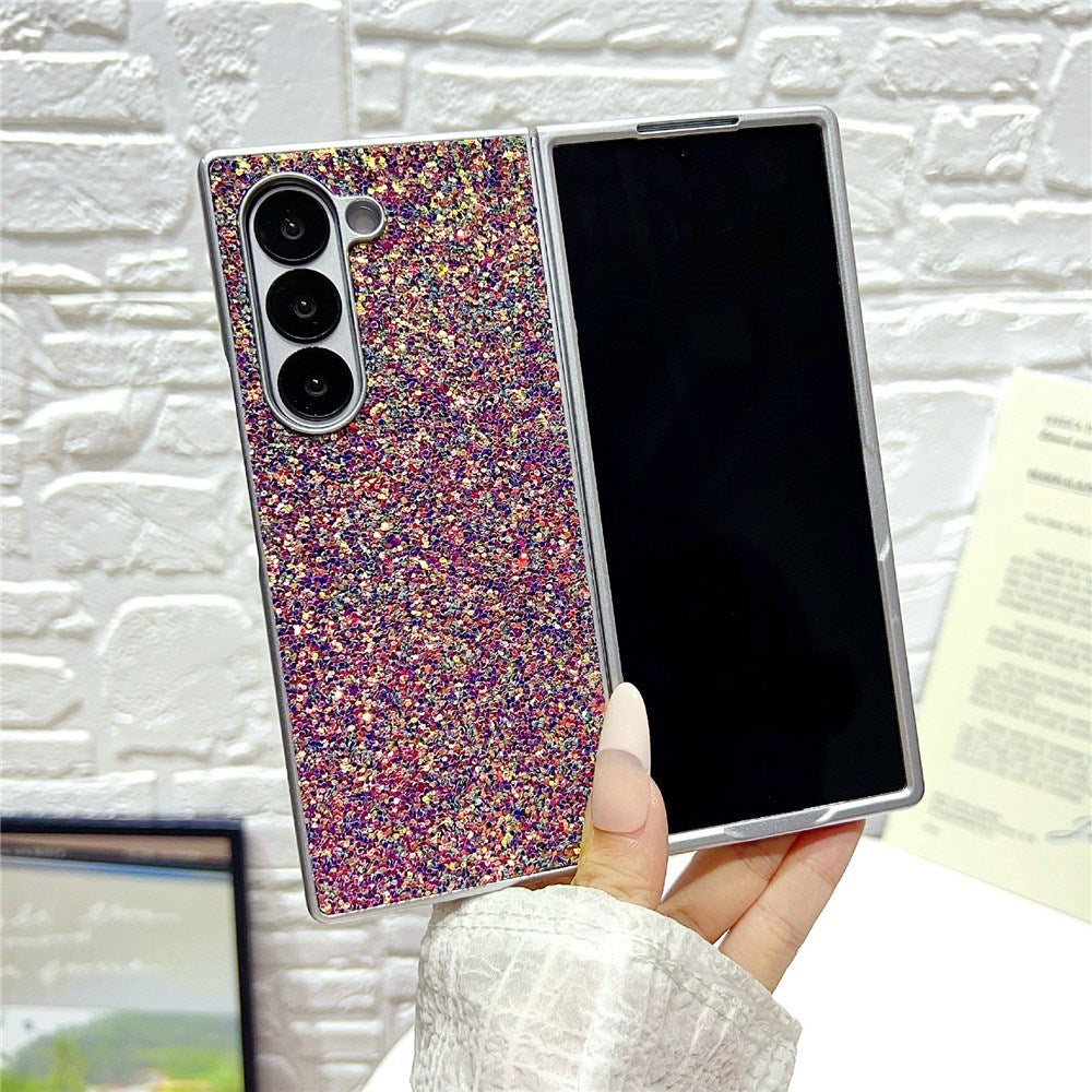 EIDERWOOD Samsung Galaxy Z Fold7 Glitter Deksel - Rød