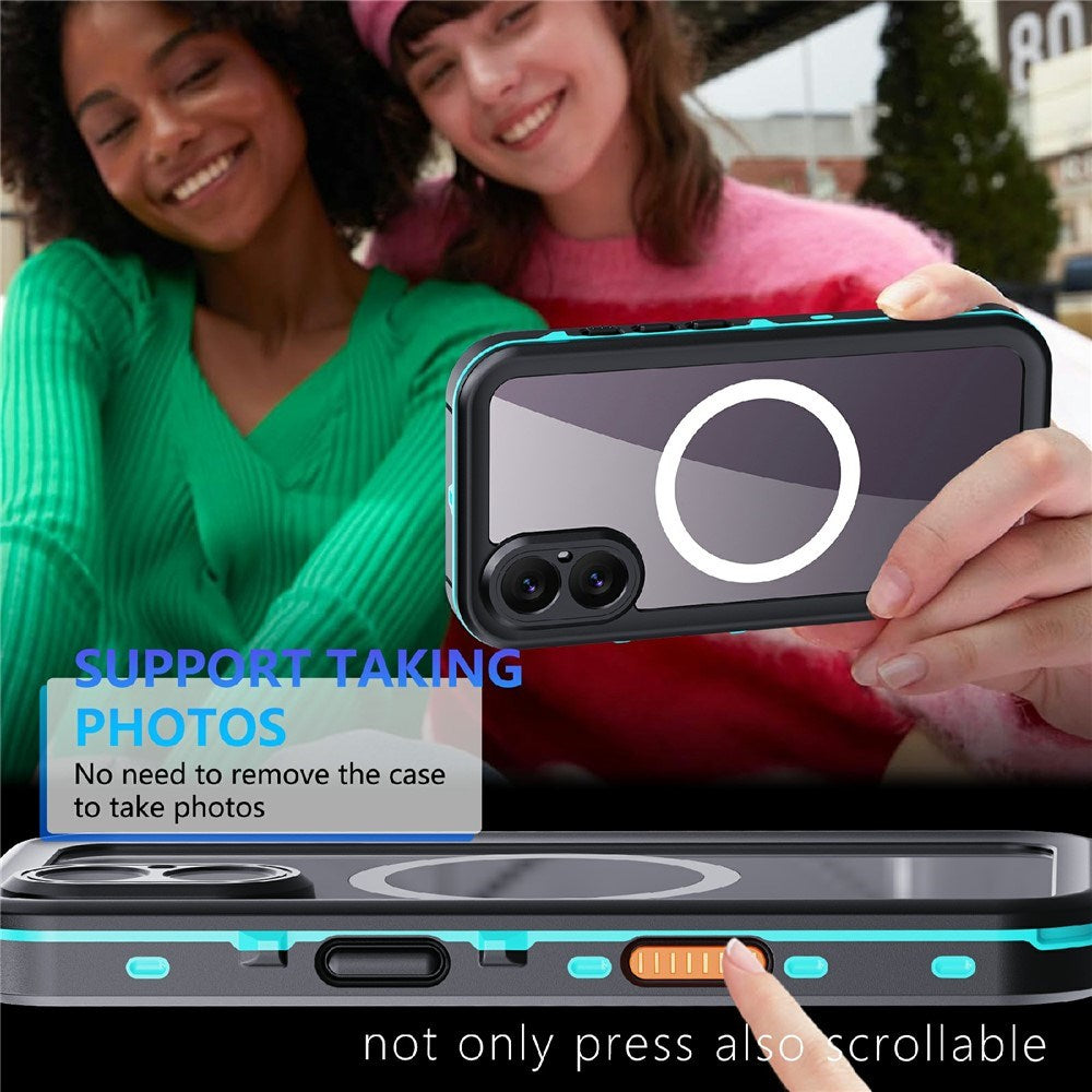 EIDERWOOD iPhone 17 Vanntett Håndverker Deksel m. Skjermbeskytter & Stropp - MagSafe Kompatibel - Svart