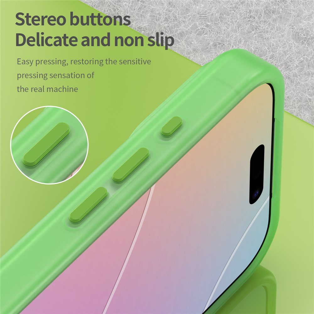 EIDERWOOD iPhone 17 Pro Hybrid Plast Deksel – MagSafe Kompatibel – Matt Gjennomsiktig / Grønn