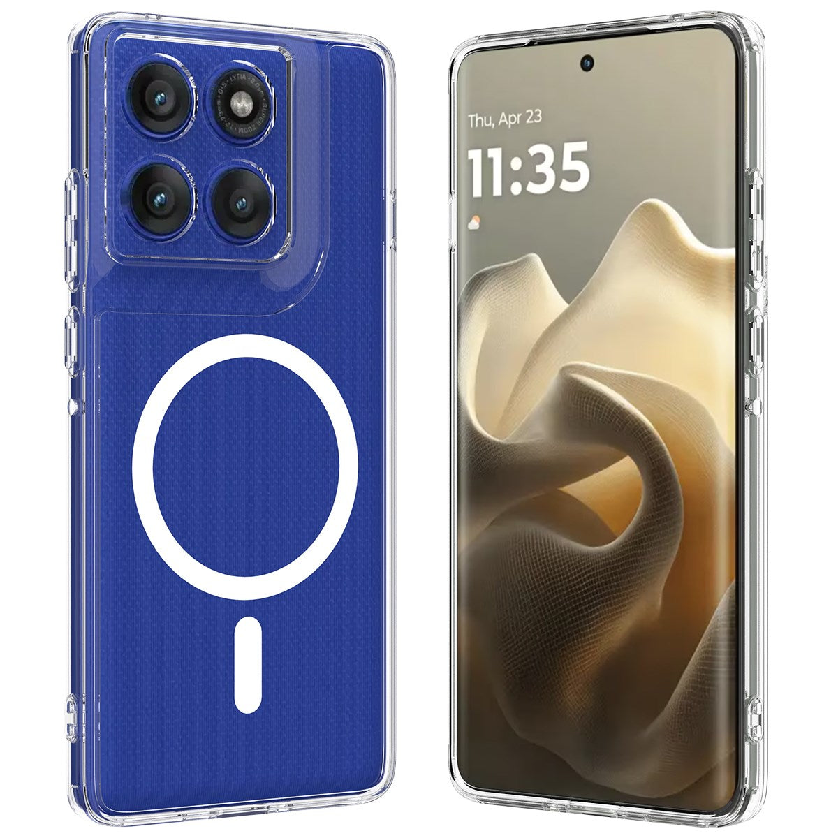 EIDERWOOD Motorola Edge 60 Pro Hybrid Deksel - MagSafe Kompatibel - Gjennomsiktig