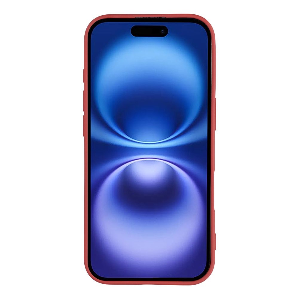 EIDERWOOD iPhone 17 Fôret Fleksibelt Plast Deksel - Mørkrød