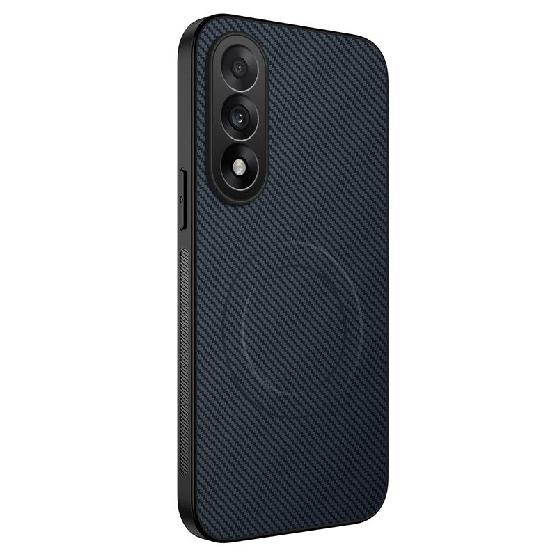 EIDERWOOD OnePlus Nord 5 Mønstret Karbon Deksel – MagSafe Kompatibelt – Mørk Blå