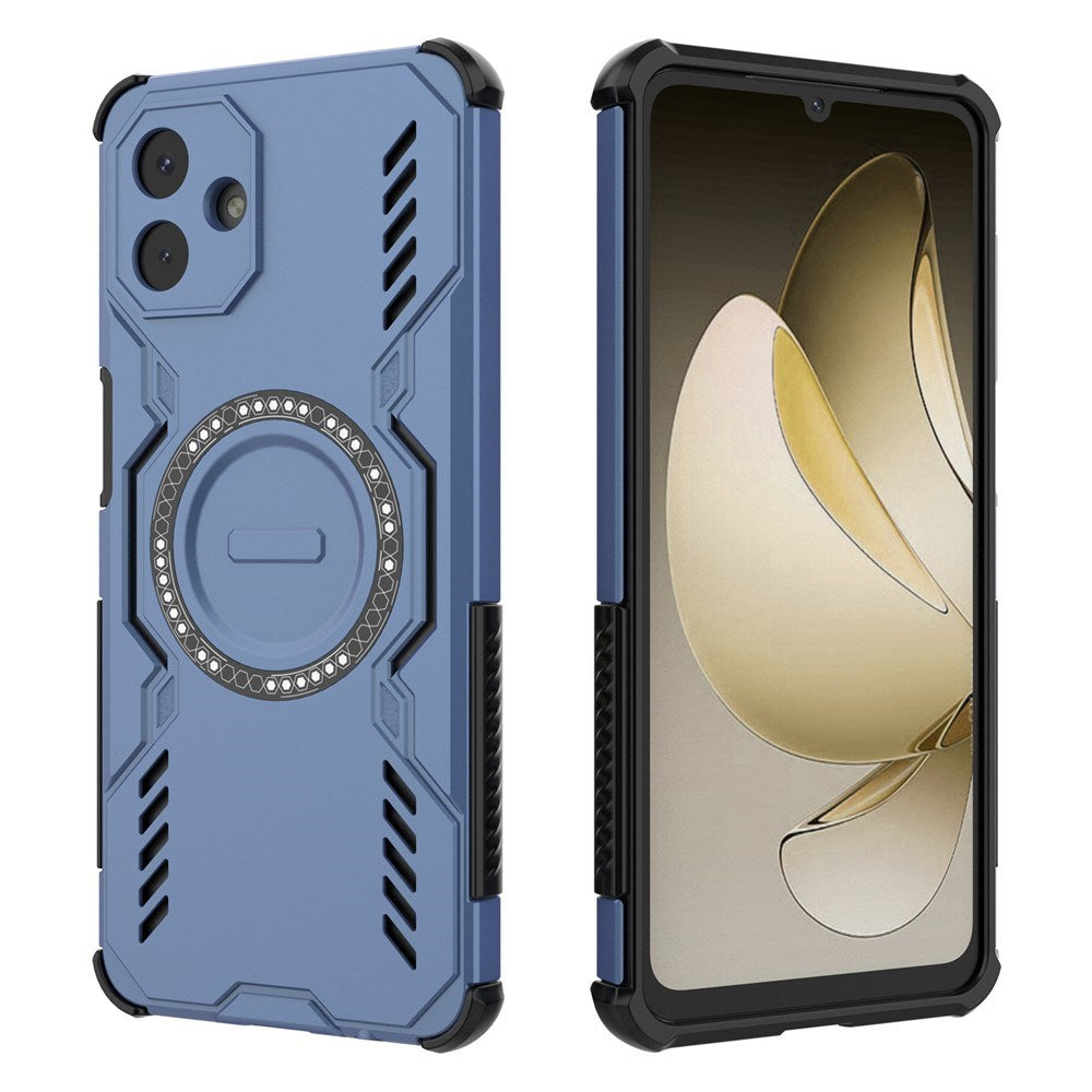 EIDERWOOD Samsung Galaxy A07 Håndverker Deksel m. Varmeavledning - MagSafe Kompatibel - Blå