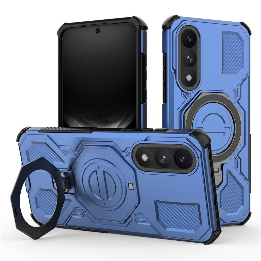 EIDERWOOD OnePlus Nord 5 Hybrid Håndverker Deksel m. Kickstand - MagSafe Kompatibel - Blå