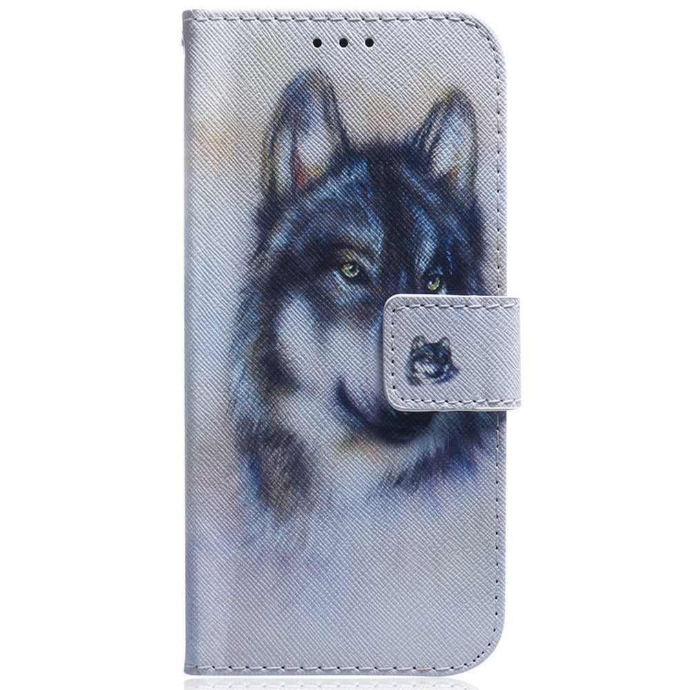EIDERWOOD Samsung Galaxy S25 FE Kunstskinn Flip Deksel m. Motiv - Ulv