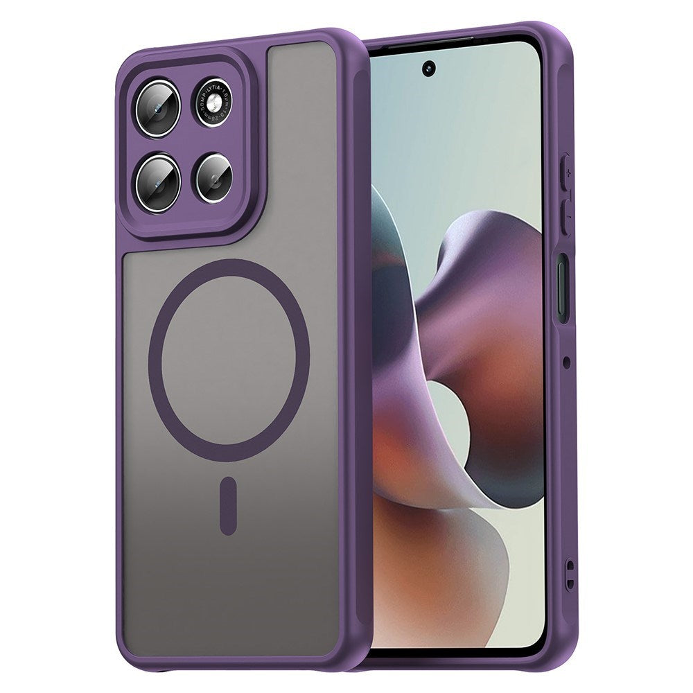 EIDERWOOD Motorola Moto G56 Hybrid Plast Deksel - MagSafe Kompatibel - Lilla