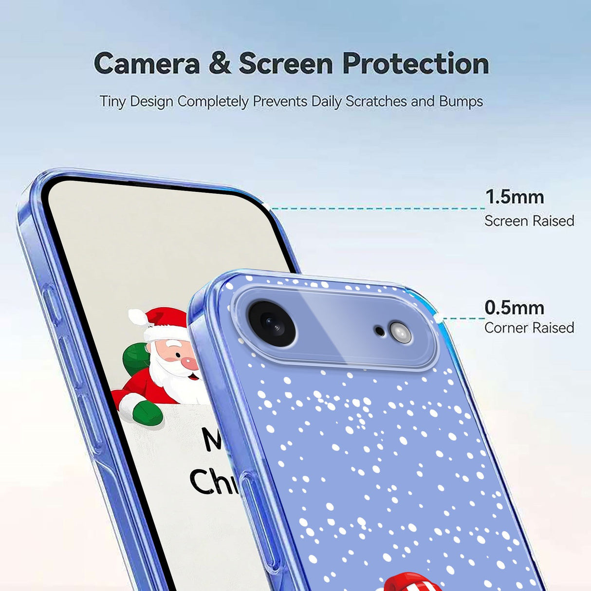 EIDERWOOD iPhone Air Fleksibelt Plast Juledeksel med Motiv - Gjennomsiktig / Snømann