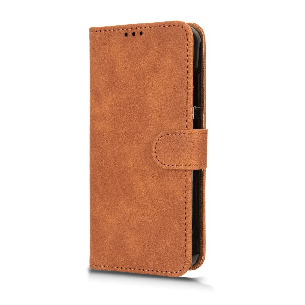 Fairphone 6 EIDERWOOD Kunstskinn Flip Deksel m. Kortholder & Stativfunksjon – Brun
