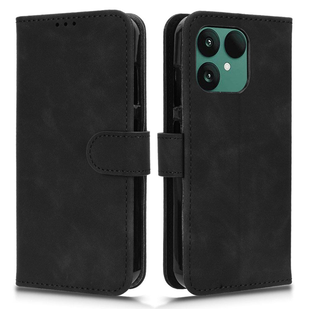 Fairphone 6 EIDERWOOD Kunstskinn Flip Deksel m. Kortholder & Stativfunksjon – Svart