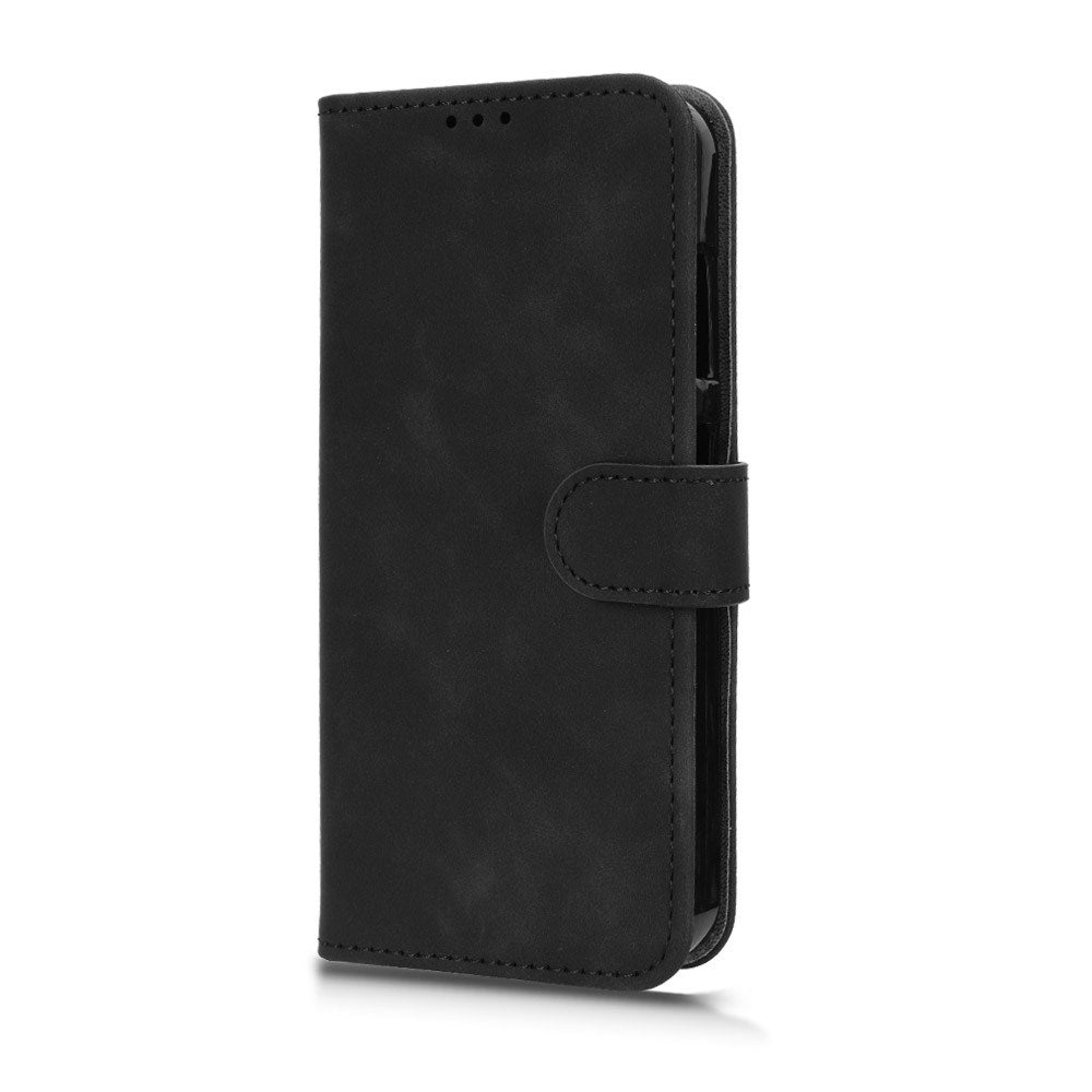 Fairphone 6 EIDERWOOD Kunstskinn Flip Deksel m. Kortholder & Stativfunksjon – Svart