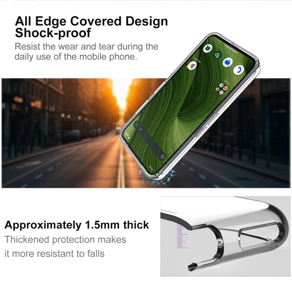 Fairphone 6 IMAK Fleksibelt Plastdeksel - Gjennomsiktig