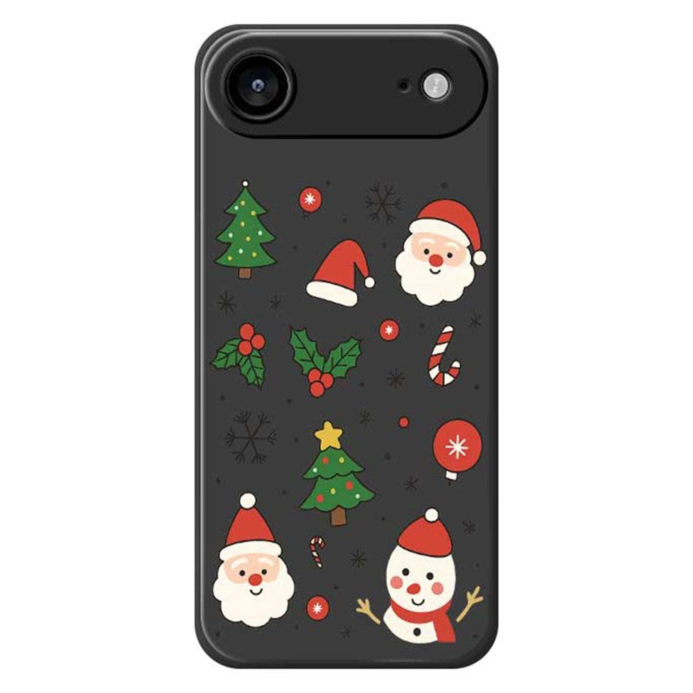 EIDERWOOD iPhone Air Jule Deksel - Fleksibel Plast - Julemotiver / Svart
