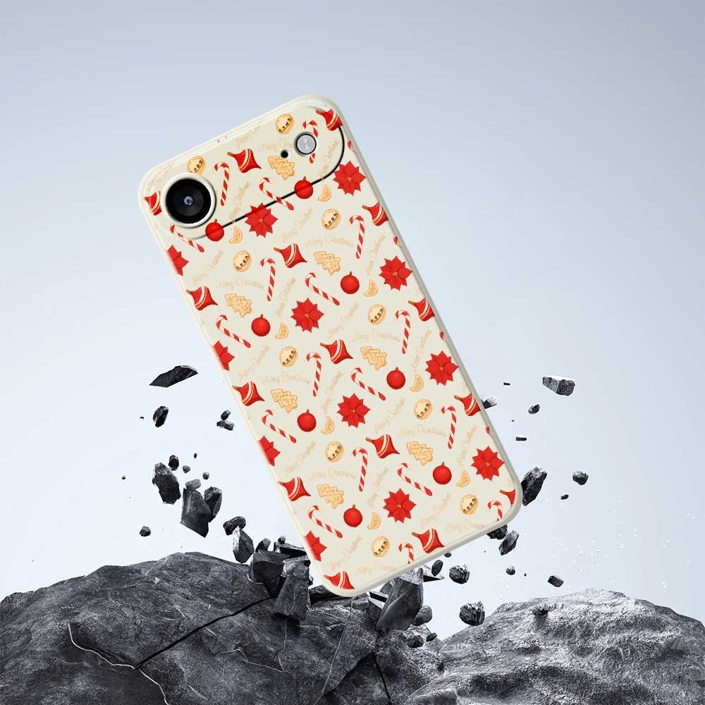 EIDERWOOD iPhone Air Jule Deksel - Fleksibel Plast - Julegodteri / Lilla