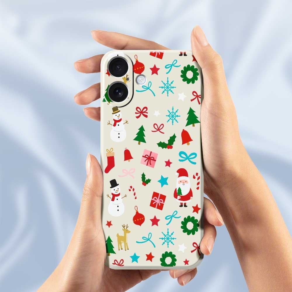 EIDERWOOD iPhone 17 Jule Deksel - Fleksibel Plast - Julepynt / Svart