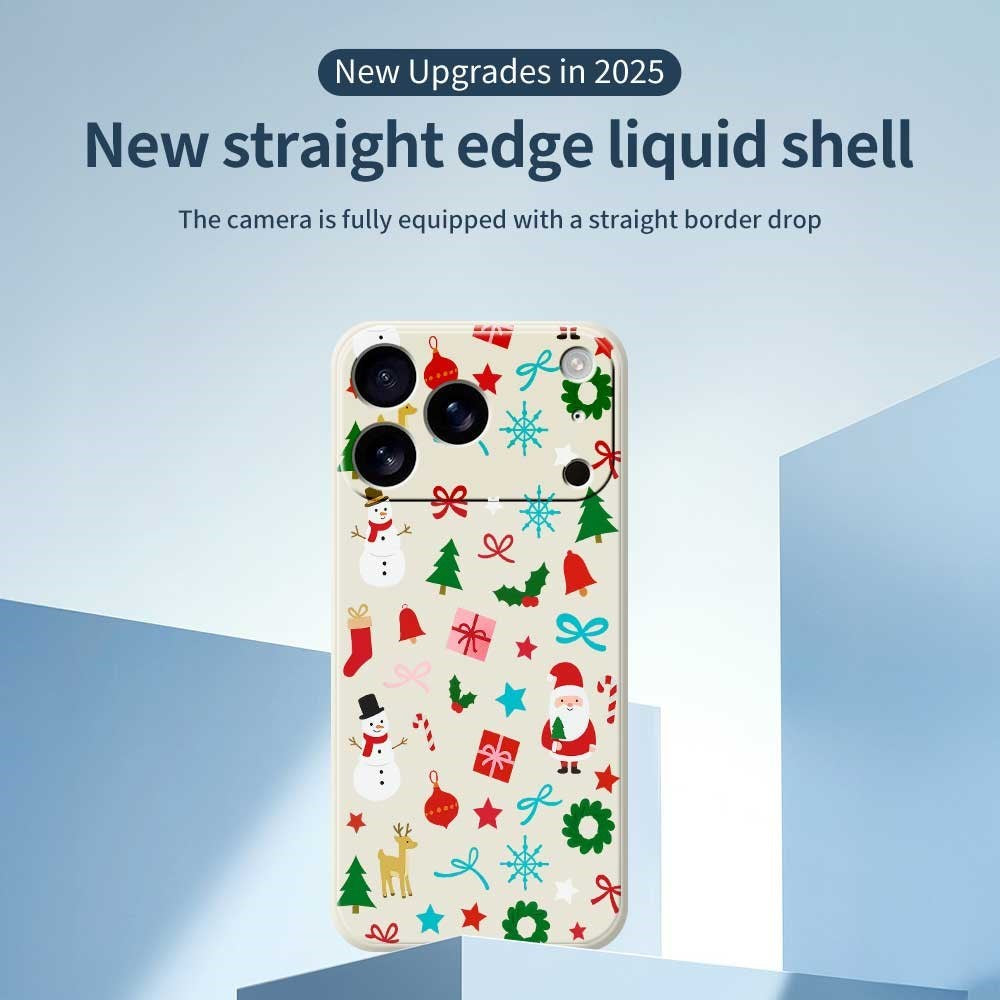 EIDERWOOD iPhone 17 Pro Jule Deksel - Fleksibel Plast - Julepynt / Grønn