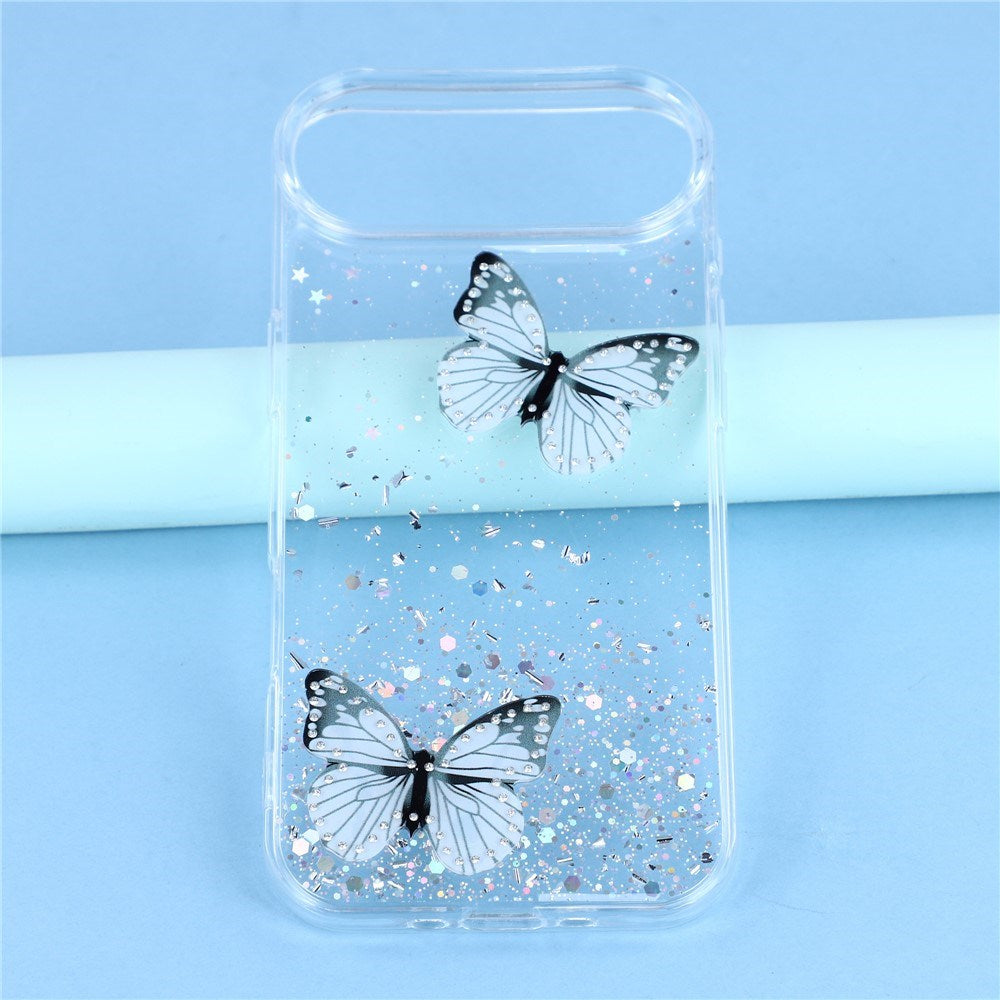EIDERWOOD iPhone Air Fleksibelt Plast Deksel med Sommerfugler - Gjennomsiktig
