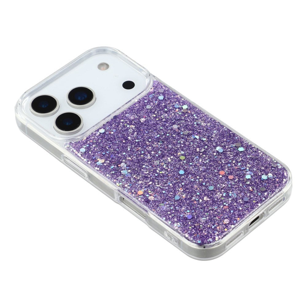 EIDERWOOD iPhone 17 Pro Glitter Deksel - Lilla