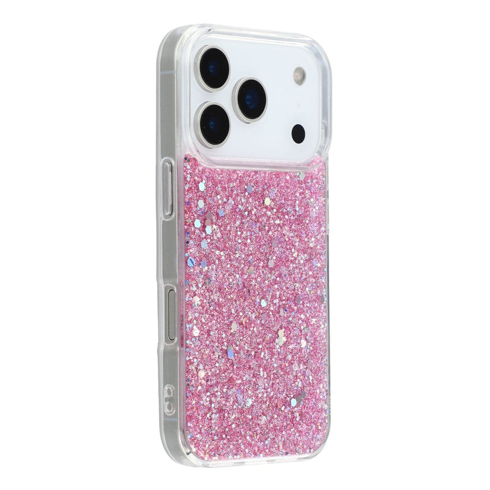 EIDERWOOD iPhone 17 Pro Glitter Deksel - Rosa